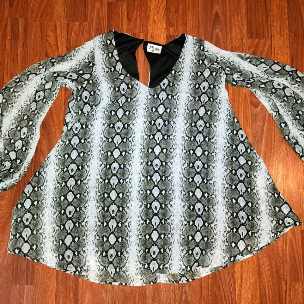 Show Me Your Mumu Donna Michelle Python Dress .. Size M
